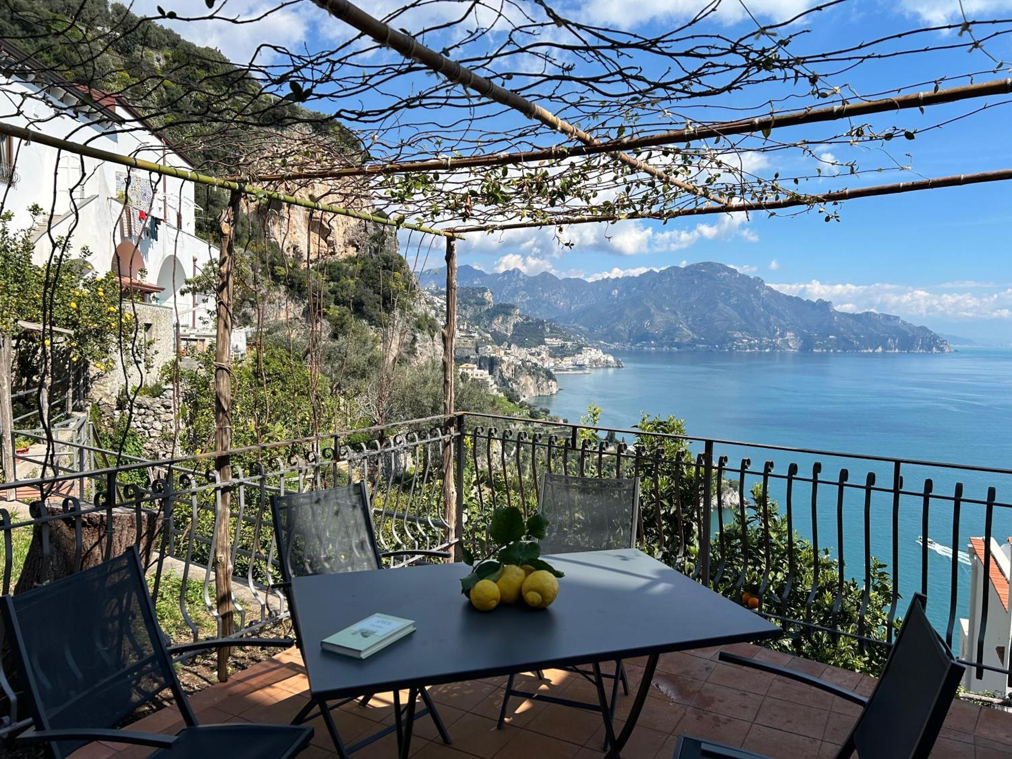 הוילה קונקה דיי מריני Amalfi 51 Con Vista Mare, Giardino E Terrazze מראה חיצוני תמונה