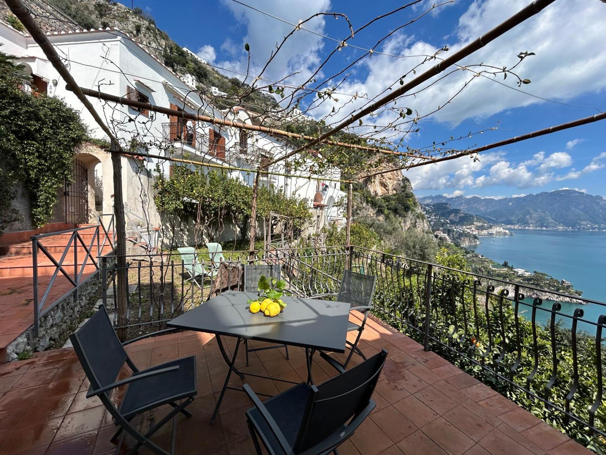 הוילה קונקה דיי מריני Amalfi 51 Con Vista Mare, Giardino E Terrazze מראה חיצוני תמונה