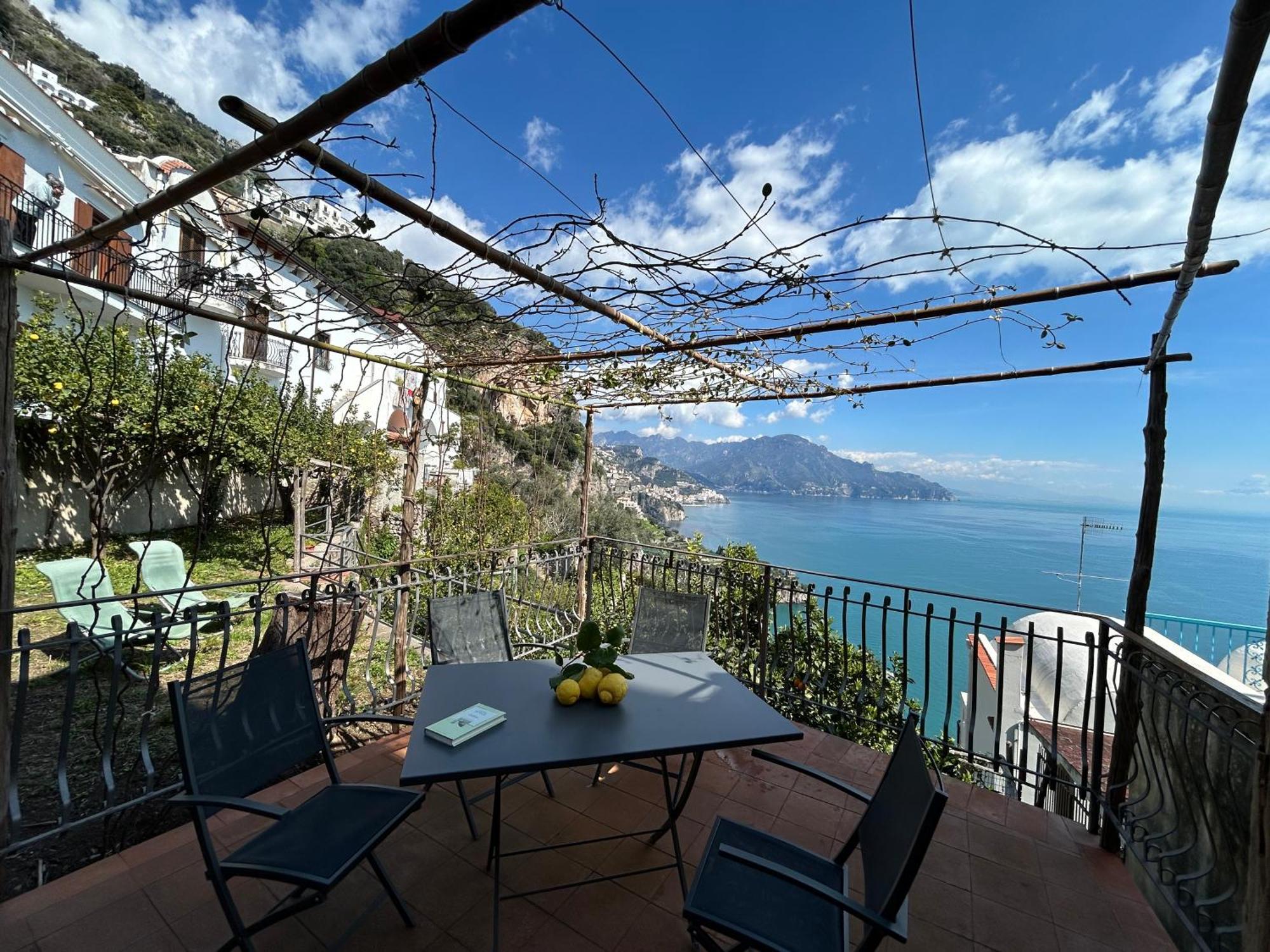 הוילה קונקה דיי מריני Amalfi 51 Con Vista Mare, Giardino E Terrazze מראה חיצוני תמונה
