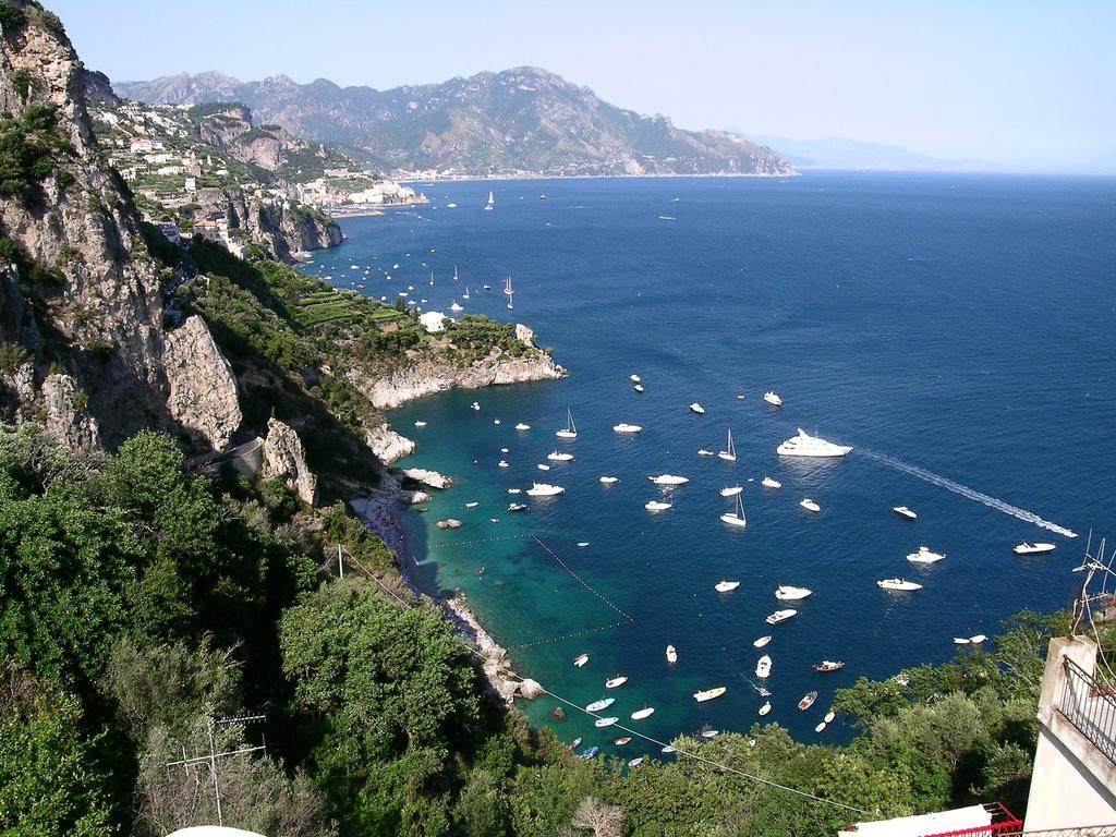 הוילה קונקה דיי מריני Amalfi 51 Con Vista Mare, Giardino E Terrazze מראה חיצוני תמונה